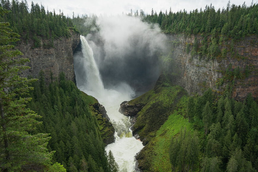 Helmcken Falls just outside of Clearwater, BC in Wells Gray Provincial Park.
